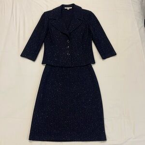 St John Navy Blue Suit